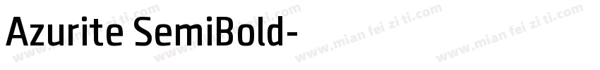Azurite SemiBold字体转换
